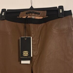 Bagatelle Brown Leather Pants